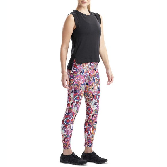 Josie Natori Women High Low Sleeveless Keyhole Knit Muscle Tank Top Medium Black - Picture 2 of 7